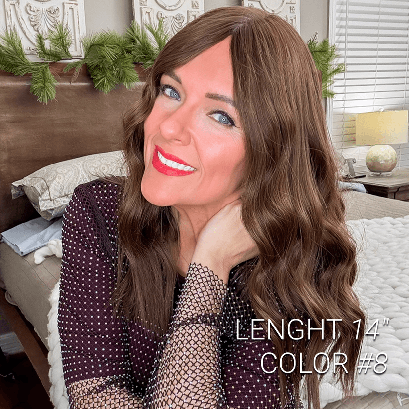 JULIEDeluxe Mono Top Hair Topper Mongolian Hair