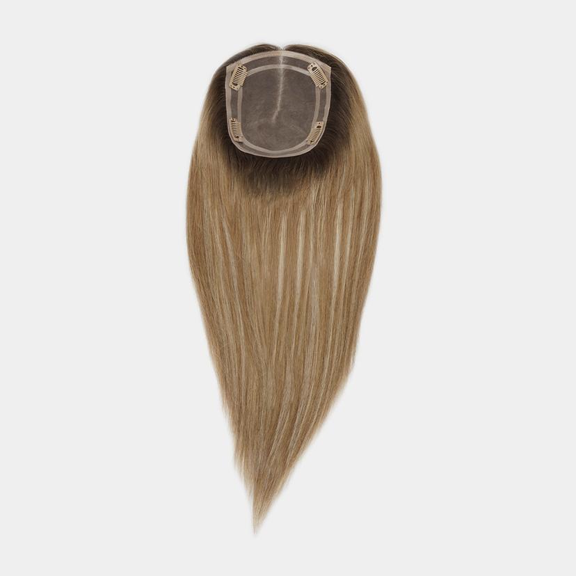 Chloe MT5x6 mono hair topper showing 5x6 base construction