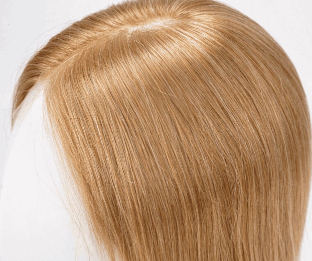Unbleached, uncolored European Remy hair close-up