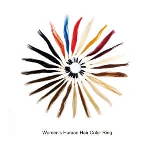 Women’s Human Hair Color Ring