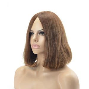 NY000006 Sheitel Jewish Wig Wholesale No Layer Natural Straight Middle Length