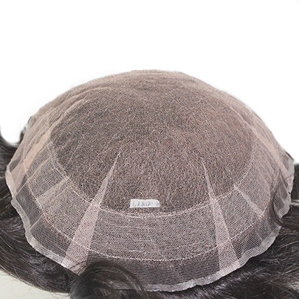 LW1962 Human Hair Natural Swiss Lace Toupee (3)
