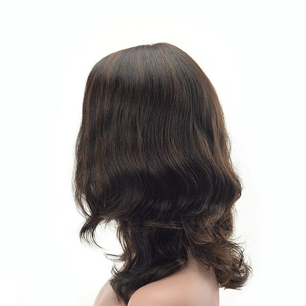 Longer hair curly high quality Mongolian virgin hair Jewish wig (4)