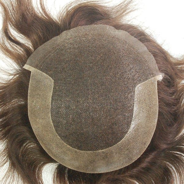 Mens hairpiece welded mono with NPU back sides (4)