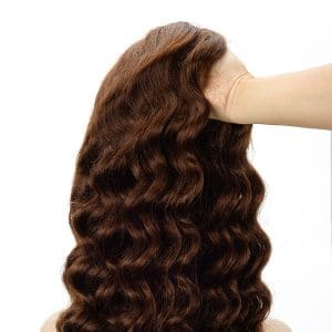 NW7179 Custom Mono Base Loose Curly Human Hair Wig for Women Wholesale