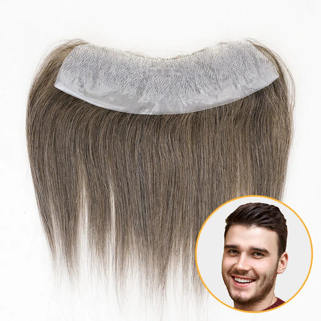 Undetected Frontal Hairpiece for Men's Receded Hairline