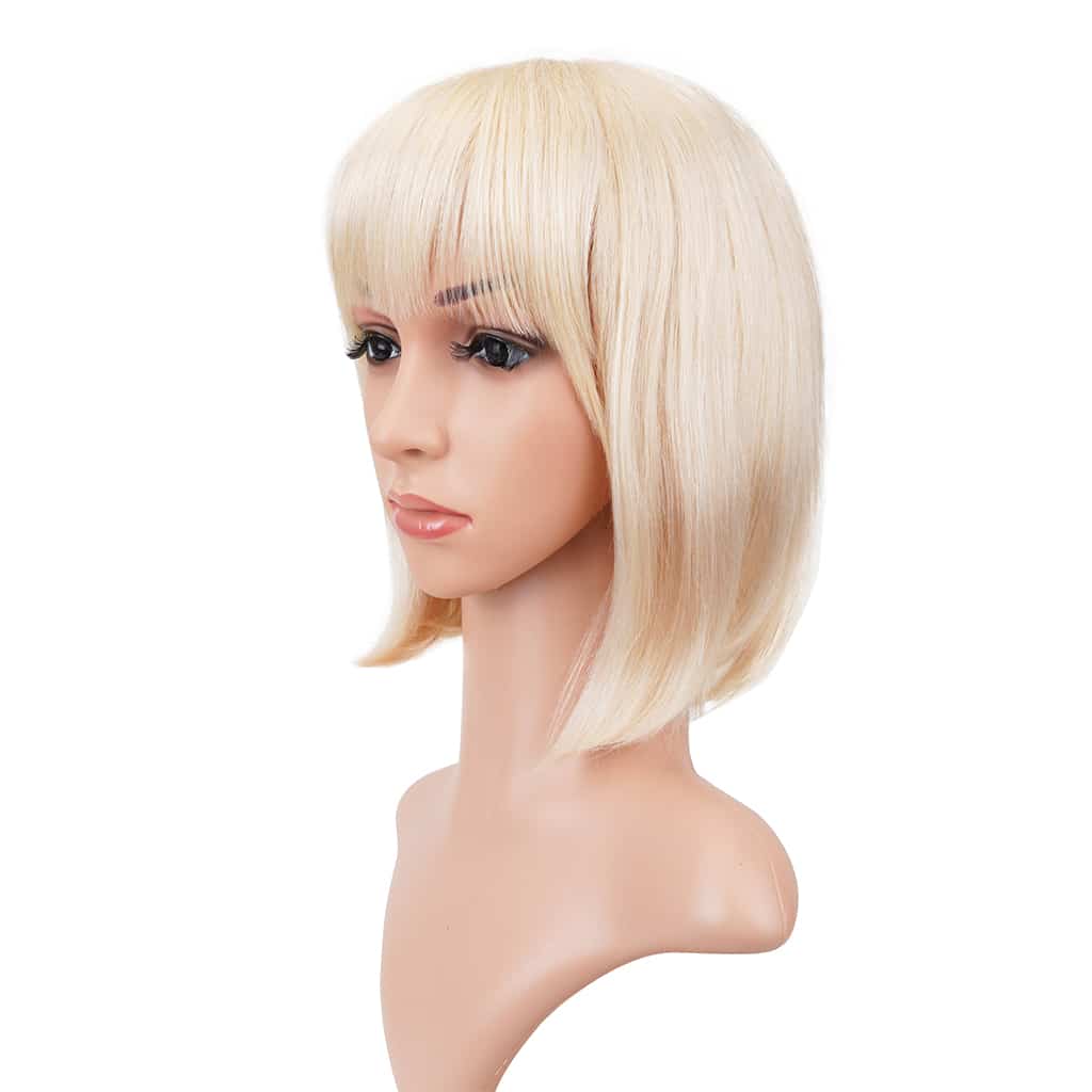 Bob-Style-Scalp-Top-Machine-Wig-with-Bangs-Blonde-613-Color-4
