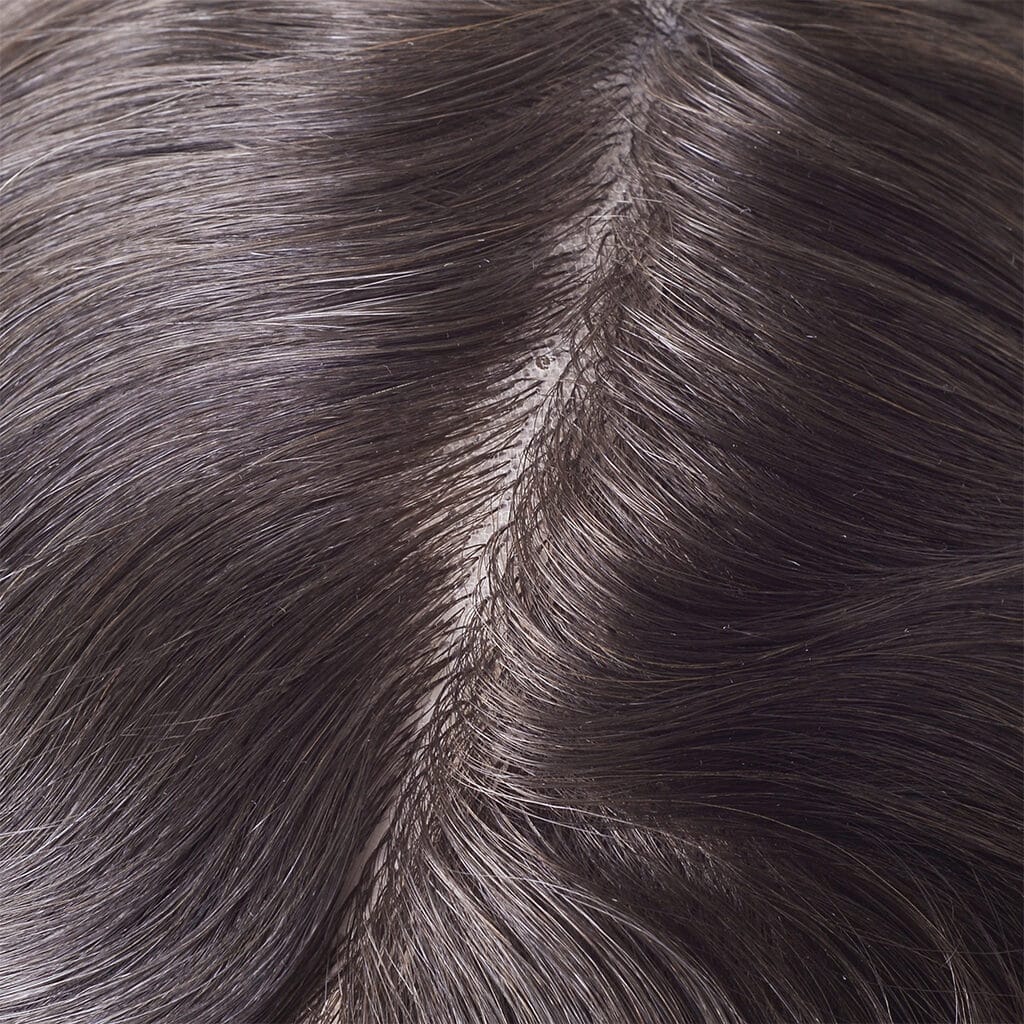 INFL-Lace-Front-Injected-Skin-glue-on hair-for men partie de cheveux réaliste et naturelle