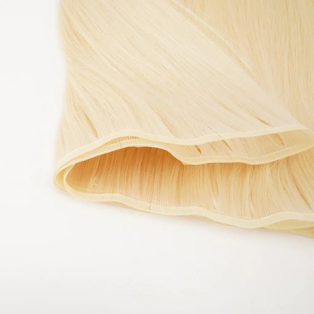 Flat-Weft-Hair-Extensions-in-Remy-Hair-Blonde-613-10-1