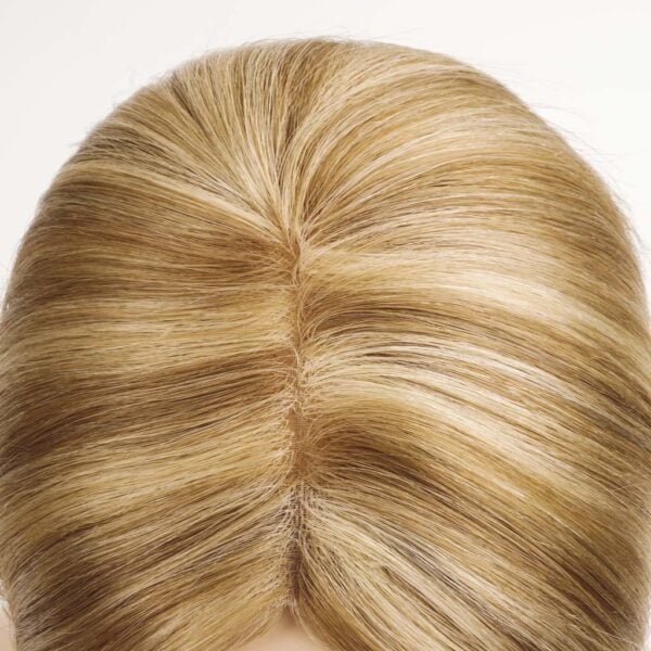 MT-3×5-Stock-Mono-Hair-Topper-with-blonde-highlights-for-Women-Wholesale-at-new-times-hair