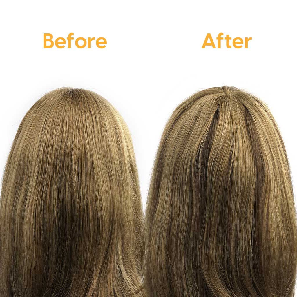 épaississement des cheveux à travers les coiffures avant et après