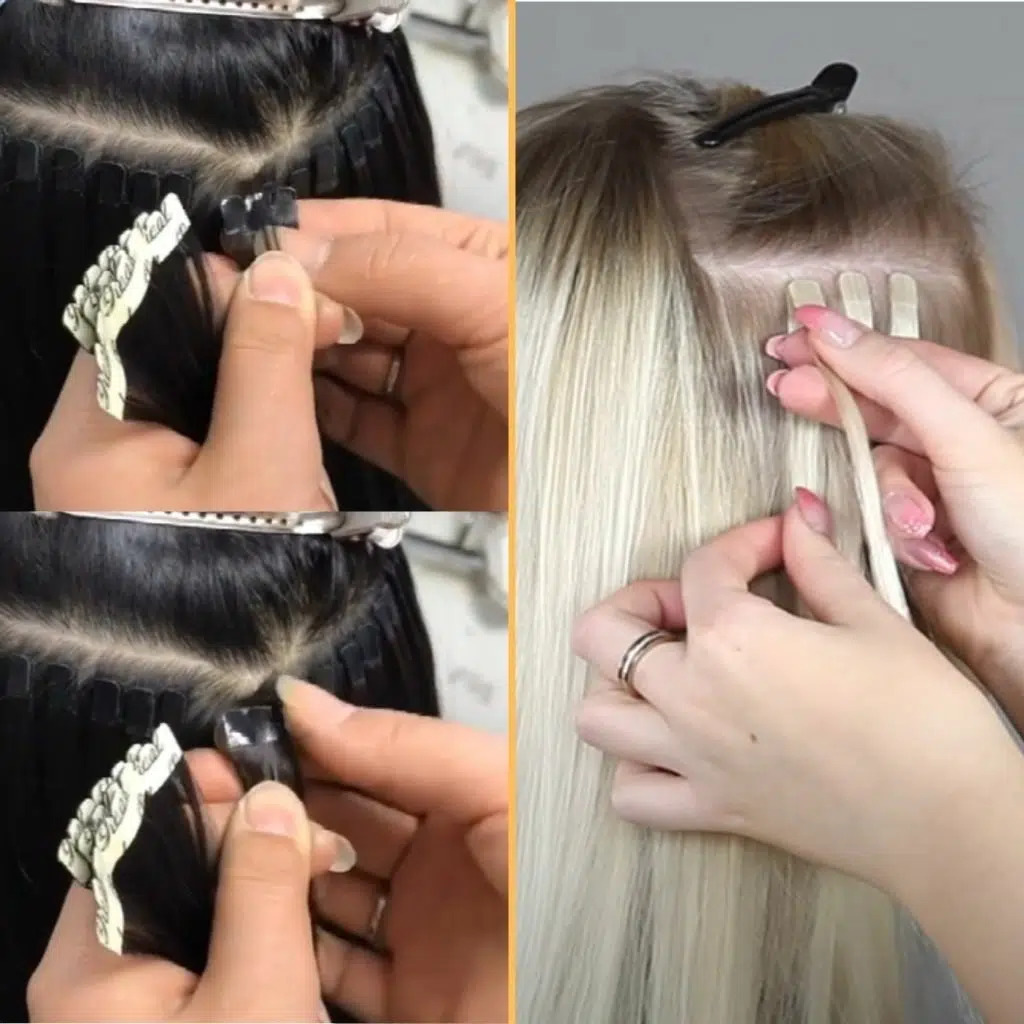 Mini-tape-en-extensión-instalación