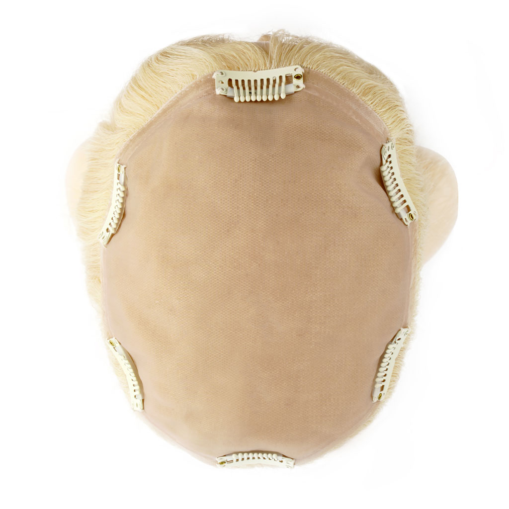 ST6x7 Clip-in Silk Top Human Hair Topper for Women Wholesale (coiffure à clip en soie pour femmes)