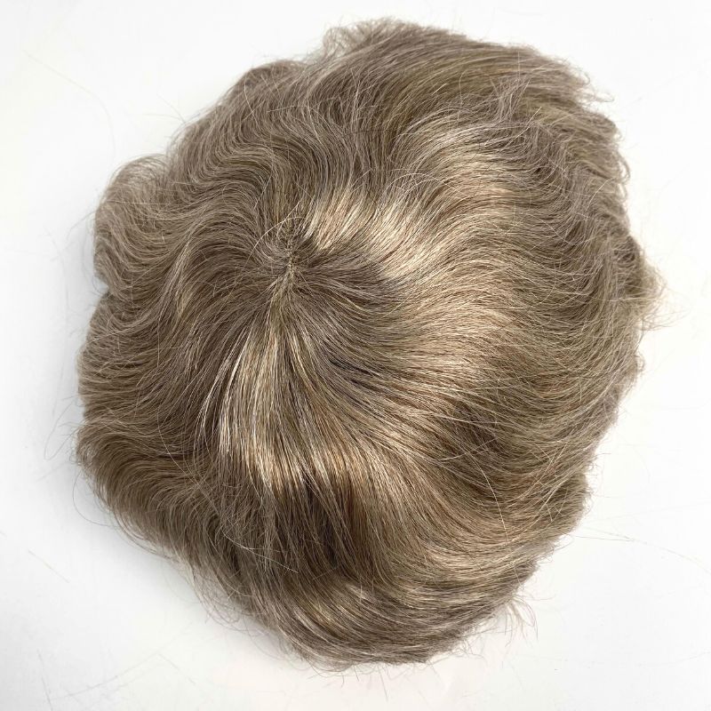 S17-Système de cheveux en lacet avec PU autour-3