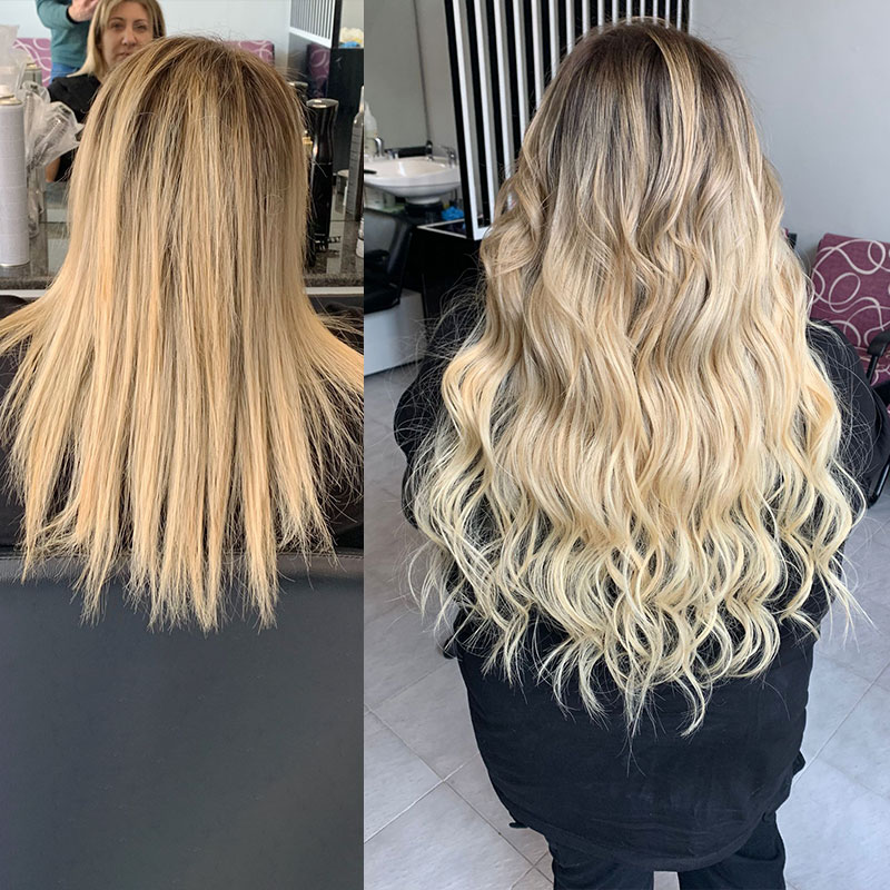 weft extension before and after