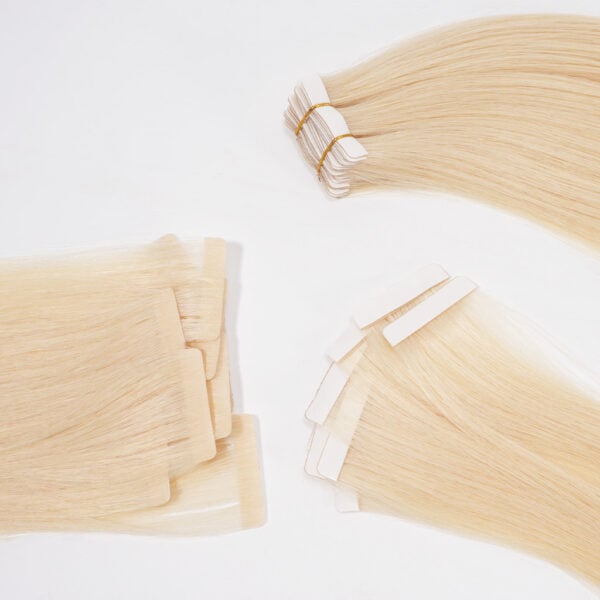 Injection Tape-In Hair Extensions in Remy Human Hair Blonde Color (5)