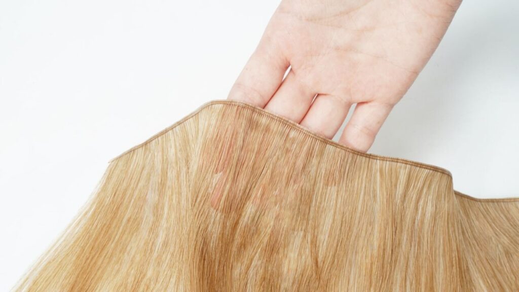 A hand holding the spine of a Genius Weft