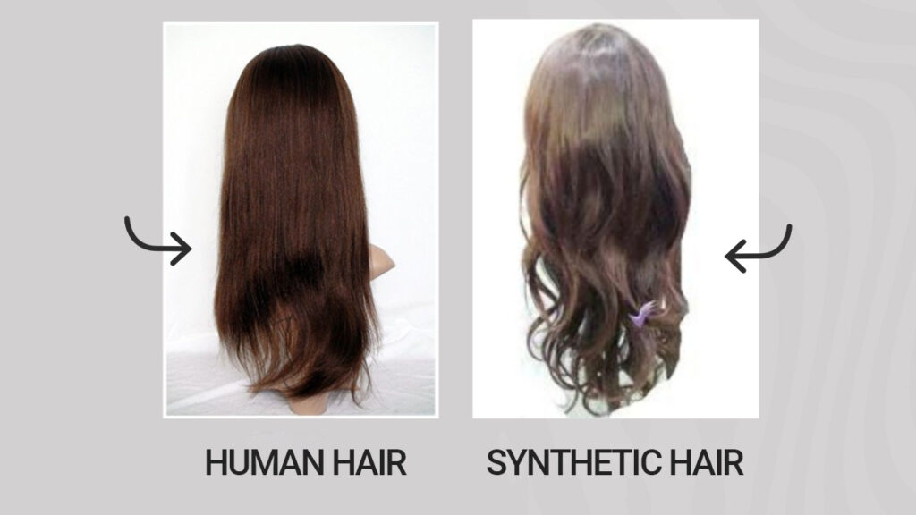 human hair vs synthetic hair